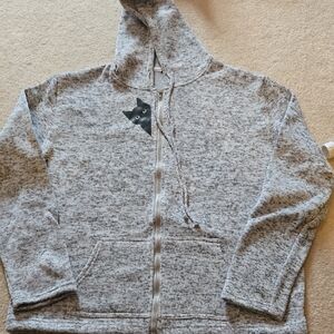 Source Unknown Gray Cat Hoodie